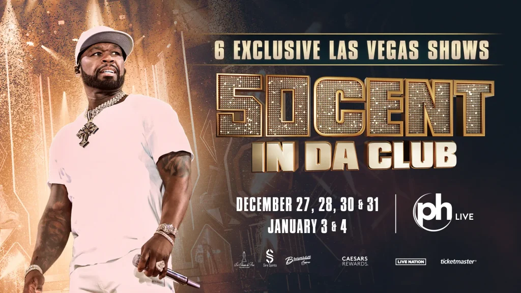 50 Cent’s ‘In Da Club’ Residency Kicks Off December 27, 2024, in Las Vegas