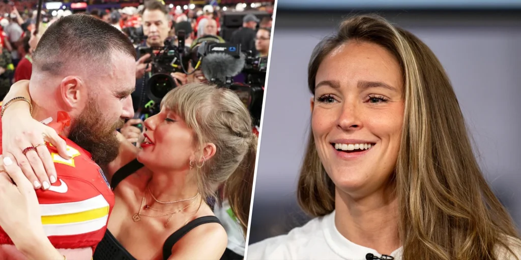 Kylie Kelce Shares the Moment She and Jason Found Out About Travis and Taylor